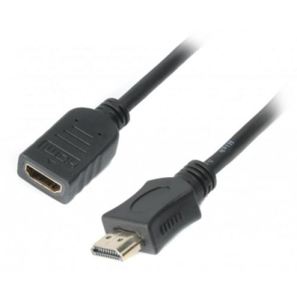 Кабель HDMI (M) - HDMI (F), 0.5 м, Black, Cablexpert, V2.0 (CC-HDMI4X-0.5M)