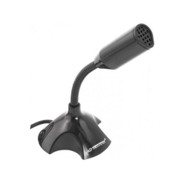 Мікрофон Esperanza "Scream", Black, USB, на підставці (EH179)