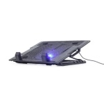 Підставка для ноутбука до 17" Gembird NBS-1F17T-01, Black, 1x150 мм fan, розмір - 370х265х33 мм, 578 г