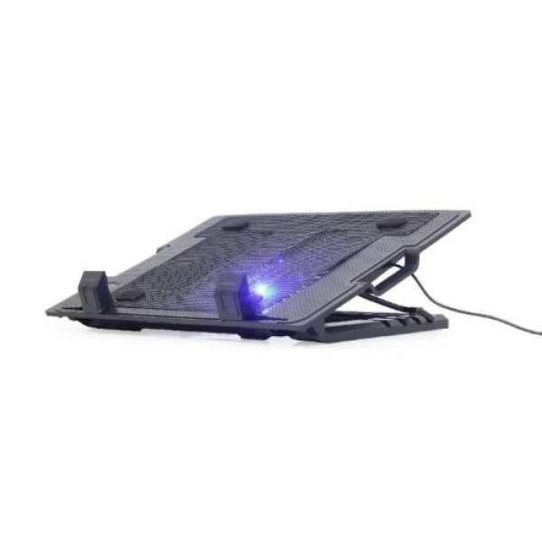 Підставка для ноутбука до 17" Gembird NBS-1F17T-01, Black, 1x150 мм fan, розмір - 370х265х33 мм, 578 г