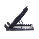 Підставка для ноутбука до 17" Gembird NBS-1F17T-01, Black, 1x150 мм fan, розмір - 370х265х33 мм, 578 г - Зображення 4