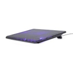 Підставка для ноутбука до 15" Gembird NBS-2F15-01, Black, 2x125 mm fan, размер - 340 х 250 х 23 мм, 450 г