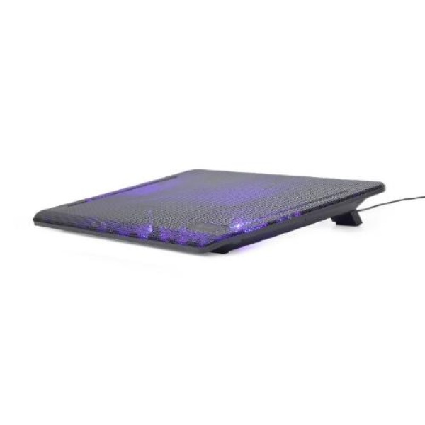 Підставка для ноутбука до 15" Gembird NBS-2F15-01, Black, 2x125 mm fan, размер - 340 х 250 х 23 мм, 450 г
