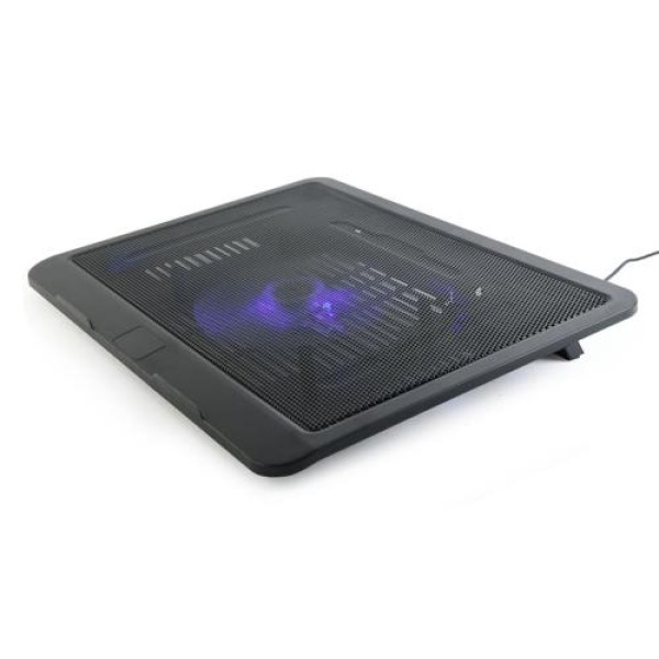 Підставка для ноутбука до 15.6" Gembird NBS-1F15-04, Black, 1x120 mm fan, розмір - 330 х 250 х 25 мм, 320 г