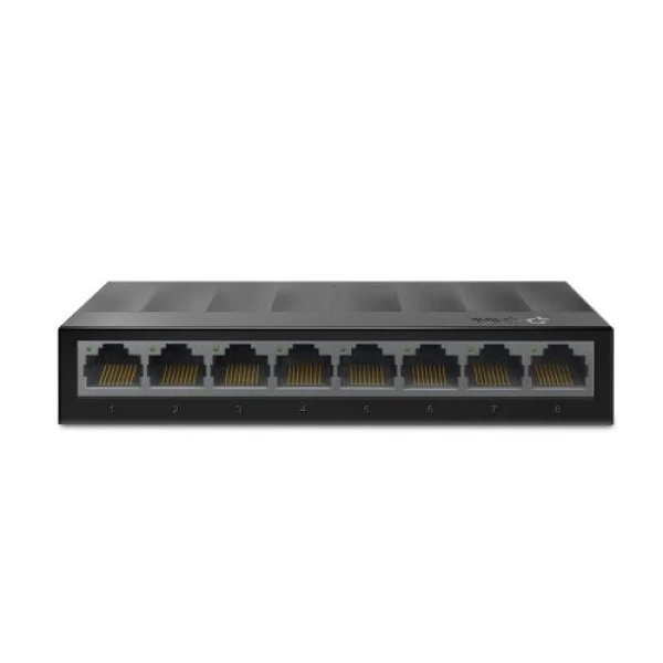 Комутатор TP-LINK LS1008G, 8x10/100/1000 Mb/s, пластмасовий корпус, некерований
