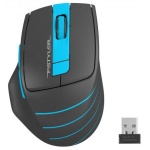 Миша A4Tech Fstyler FG30S, Gray/Blue, USB, бездротова, оптична, безшумна, 1000/1600/2000 dpi, 125 Hz, 6 кнопок, 1xAA