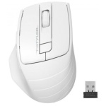 Миша A4Tech Fstyler FG30S, White, USB, бездротова, оптична, безшумна, 1000/1600/2000 dpi, 125 Hz, 6 кнопок, 1xAA