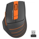 Миша A4Tech Fstyler FG30S, Gray/Orange, USB, бездротова, оптична, безшумна, 1000/1600/2000 dpi, 125 Hz, 6 кнопок, 1xAA