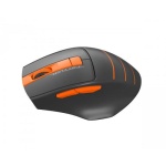 Миша A4Tech Fstyler FG30S, Gray/Orange, USB, бездротова, оптична, безшумна, 1000/1600/2000 dpi, 125 Hz, 6 кнопок, 1xAA - Зображення 2