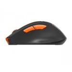 Миша A4Tech Fstyler FG30S, Gray/Orange, USB, бездротова, оптична, безшумна, 1000/1600/2000 dpi, 125 Hz, 6 кнопок, 1xAA - Зображення 4