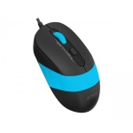 Миша A4Tech Fstyler FM10S 1600dpi Black+Blue, USB, безшумна - Зображення 2