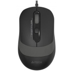 Миша A4Tech Fstyler FM10S 1600dpi Black+Grey, USB, безшумна (FM10S Grey)