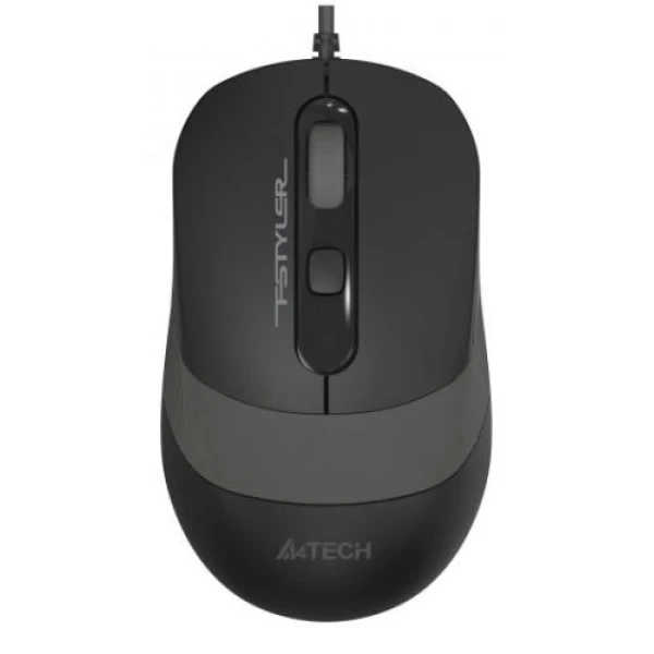 Миша A4Tech Fstyler FM10S 1600dpi Black+Grey, USB, безшумна (FM10S Grey)