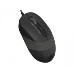 Миша A4Tech Fstyler FM10S 1600dpi Black+Grey, USB, безшумна (FM10S Grey) - Зображення 2