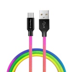 Кабель USB 2.0 AM - microUSB (5P), 1 м, Multicolor, ColorWay, 2.4A (CW-CBUM017-MC) - Зображення 2