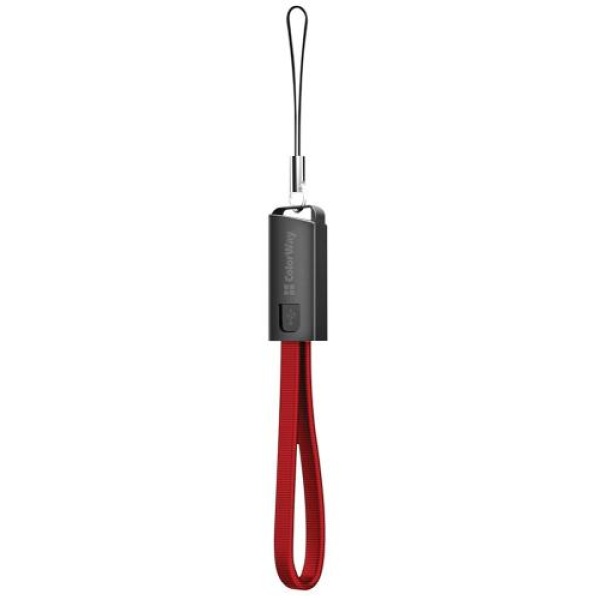 Кабель USB 2.0 AM - microUSB (5P), 20 см, Red, ColorWay, 2.4A (CW-CBUM022-RD)