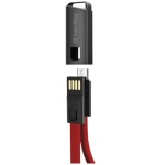 Кабель USB 2.0 AM - microUSB (5P), 20 см, Red, ColorWay, 2.4A (CW-CBUM022-RD) - Зображення 2
