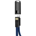 Кабель USB 2.0 AM - microUSB (5P), 20 см, Blue, ColorWay, 2.4A (CW-CBUM022-BL) - Зображення 2