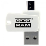 Кардридер USB Goodram AO20, White, microUSB / USB 2.0 - microSD (AO20-MW01R11)
