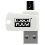 Кардридер USB Goodram AO20, White, microUSB / USB 2.0 - microSD (AO20-MW01R11)