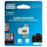 Кардридер USB Goodram AO20, White, microUSB / USB 2.0 - microSD (AO20-MW01R11) - Зображення 2