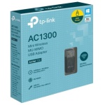 Мережевий адаптер USB TP-LINK Archer T3U, Black, 5GHz/2.4GHz, AC1300 (867/400 Мбіт/с), USB 3.0, мініатюрний розмір, MU-MIMO - Зображення 2