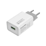 Мережевий зарядний пристрій ColorWay, White, 20 Вт, 1xUSB (QC3.0), Auto ID (CW-CHS014Q-WT)
