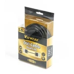Кабель DVI-D (M) - DVI-D (M), 5 м, Black, Viewcon, 24/24 (VC-DVI-104-5M) - Зображення 2