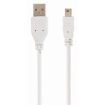 Кабель USB 2.0 AM - miniUSB (5P), 0.9 м, White, Cablexpert (CC-USB2-AM5P-3)