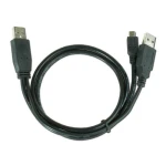 Кабель USB 2.0 AM - miniUSB (5P), 0.9 м, Black, Cablexpert, додаткове USB живлення (CCP-USB22-AM5P-3) - Зображення 3