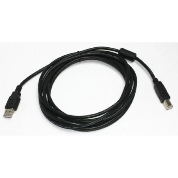 Кабель USB 2.0 AM - USB BM, 1.8 м, Black, Cablexpert, феритовий фільтр (CCF-USB2-AMBM-6)