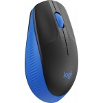 Миша Logitech M190, Blue/Black, USB, бездротова, оптична, 1000 dpi, 3 кнопки, 1xAA (910-005907) - Зображення 2