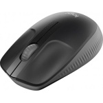 Миша Logitech M190, Dark Grey/Black, USB, бездротова, оптична, 1000 dpi, 3 кнопки, 1xAA (910-005905) - Зображення 3