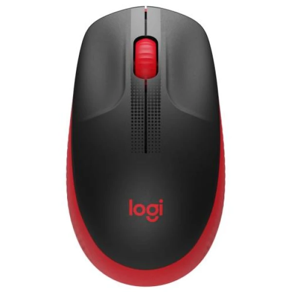 Миша Logitech M190, Red/Black, USB, бездротова, оптична, 1000 dpi, 3 кнопки, 1xAA (910-005908)
