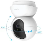 IP камера TP-Link Tapo C200, White, 2 Мп(1920x1080/15 fps), 1/2.8"CMOS,H.264, f/2.4, f=4 мм,WiFi (2.4 GHz), кут огляду до 360°/ 114° по горизонталі/вертикалі, день/ніч,ІЧ-підсвічування 850 нм до 9 м,двосторонній аудіозв'язок,microSD, iOS 10+ / Androi