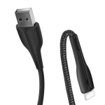 Кабель USB AM - Lightning, 1 м, Black, ColorWay, 2.4A, LED індикатор (CW-CBUL034-BK) - Зображення 3