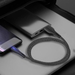 Кабель USB AM - Lightning, 1 м, Black, ColorWay, 2.4A, LED індикатор (CW-CBUL034-BK) - Зображення 4