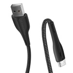 Кабель USB 2.0 AM - microUSB (5P), 1 м, Black, ColorWay, 2.4A (CW-CBUM034-BK) - Зображення 4