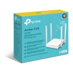 Роутер TP-LINK Archer C24, White, Wi-Fi 802.11a/b/g/n/ac, до 733 Mb/s, 2.4/5GHz, 4x10/100 Mb/s, RJ45 10/100Mb/s, 4 зовнішні незнімні антени - Зображення 4