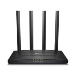 Роутер TP-LINK Archer C6U, Black, Wi-Fi 802.11a/b/g/n/ac, до 867 Mb/s, 2.4/5GHz, 4x100/1000 Mb/s, RJ45 100/1000Mb/s, 4 зовнішні незнімні антени