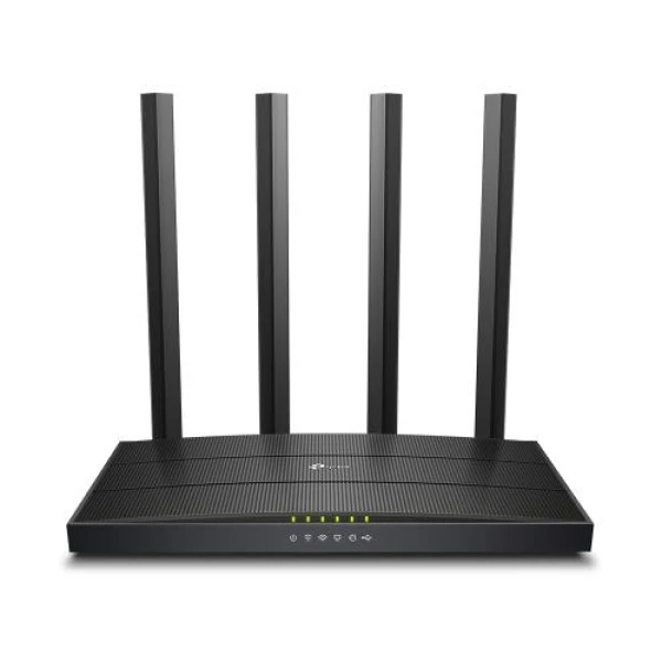 Роутер TP-LINK Archer C6U, Black, Wi-Fi 802.11a/b/g/n/ac, до 867 Mb/s, 2.4/5GHz, 4x100/1000 Mb/s, RJ45 100/1000Mb/s, 4 зовнішні незнімні антени