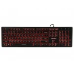Клавіатура Gembird KB-UML3-01-UA, 3-х кольорове підсвічування клавіш, USB, Black (KB-UML3-01-UA)