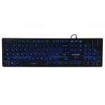 Клавіатура Gembird KB-UML3-01-UA, 3-х кольорове підсвічування клавіш, USB, Black (KB-UML3-01-UA) - Зображення 2