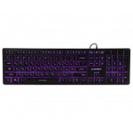 Клавіатура Gembird KB-UML3-01-UA, 3-х кольорове підсвічування клавіш, USB, Black (KB-UML3-01-UA) - Зображення 3
