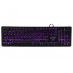 Клавіатура Gembird KB-UML3-01-UA, 3-х кольорове підсвічування клавіш, USB, Black (KB-UML3-01-UA) - Зображення 3