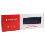 Клавіатура Gembird KB-UML3-01-UA, 3-х кольорове підсвічування клавіш, USB, Black (KB-UML3-01-UA) - Зображення 5
