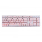Клавіатура Gembird KB-UML3-01-W-UA, 3-х кольорове підсвічування клавіш, USB, White (KB-UML3-01-W-UA)