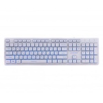 Клавіатура Gembird KB-UML3-01-W-UA, 3-х кольорове підсвічування клавіш, USB, White (KB-UML3-01-W-UA) - Зображення 3