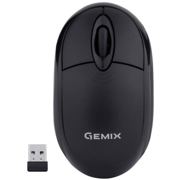 Миша Gemix GM185 Black, оптична, Wireless, 1200 dpi (GM185BK)