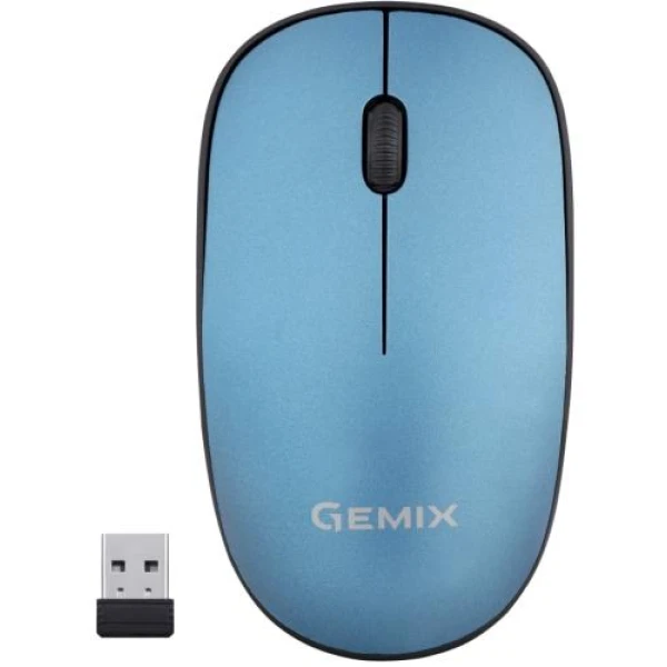 Миша Gemix GM195 Blue, оптична, Wireless, 1200 dpi (GM195BL)